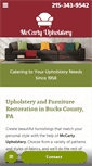 Mobile Screenshot of mccartyupholstery.com